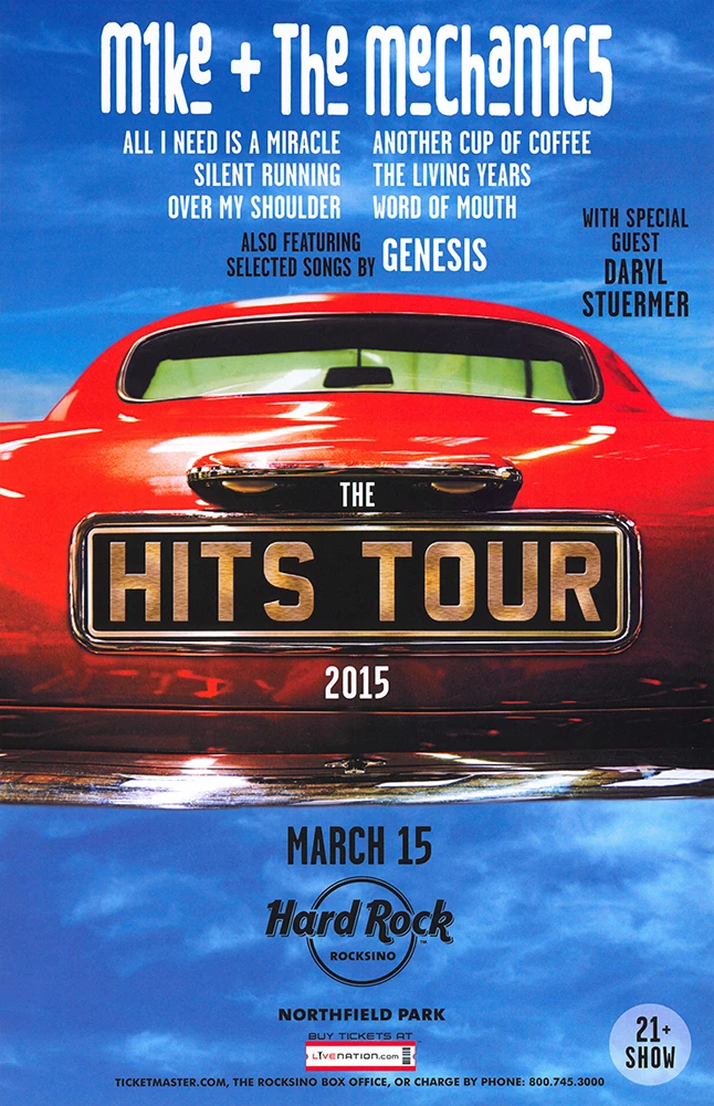 Mike + the Mechanics 2015 USA Tour Plakat