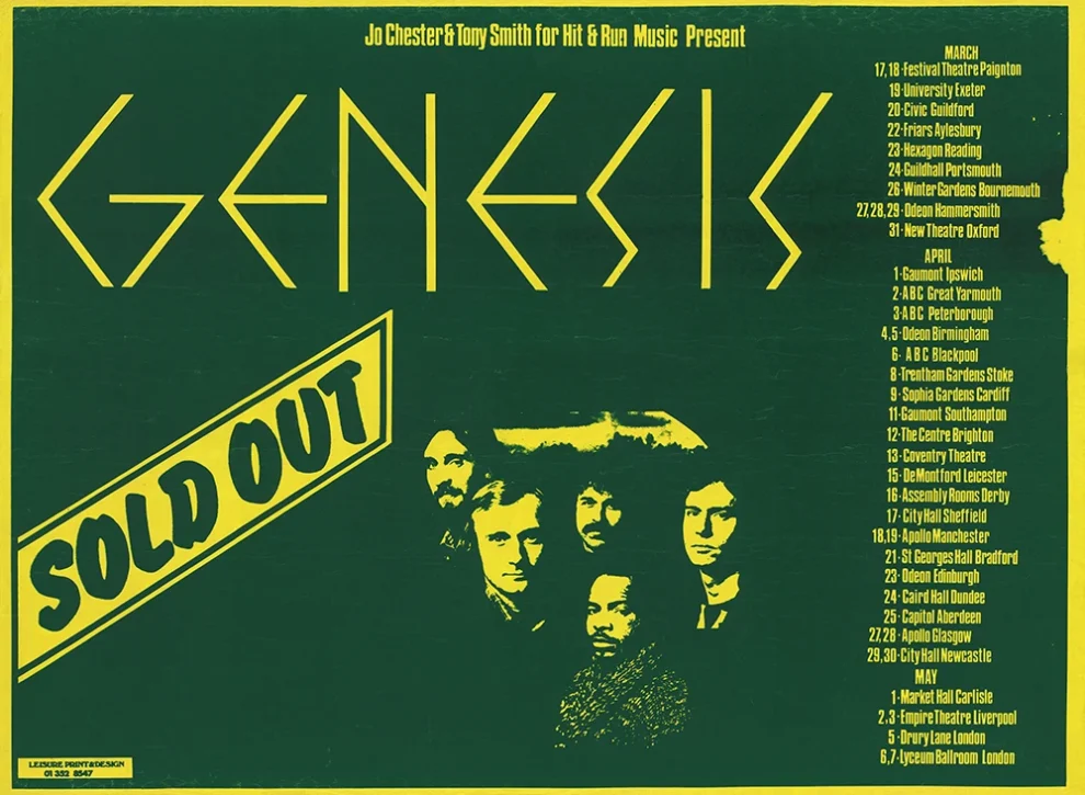 Genesis Duke Tour UK Poster