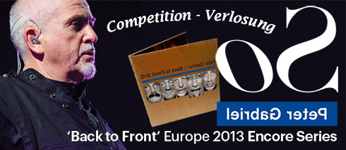 Verlosung: Encore Series 2013 - Peter Gabriel Live 2CDs zu gewinnen