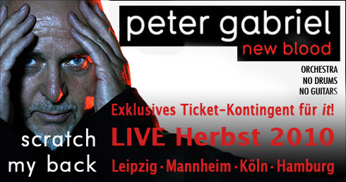 Peter Gabriel: New Blood Ticket-Aktion - Stand der Dinge