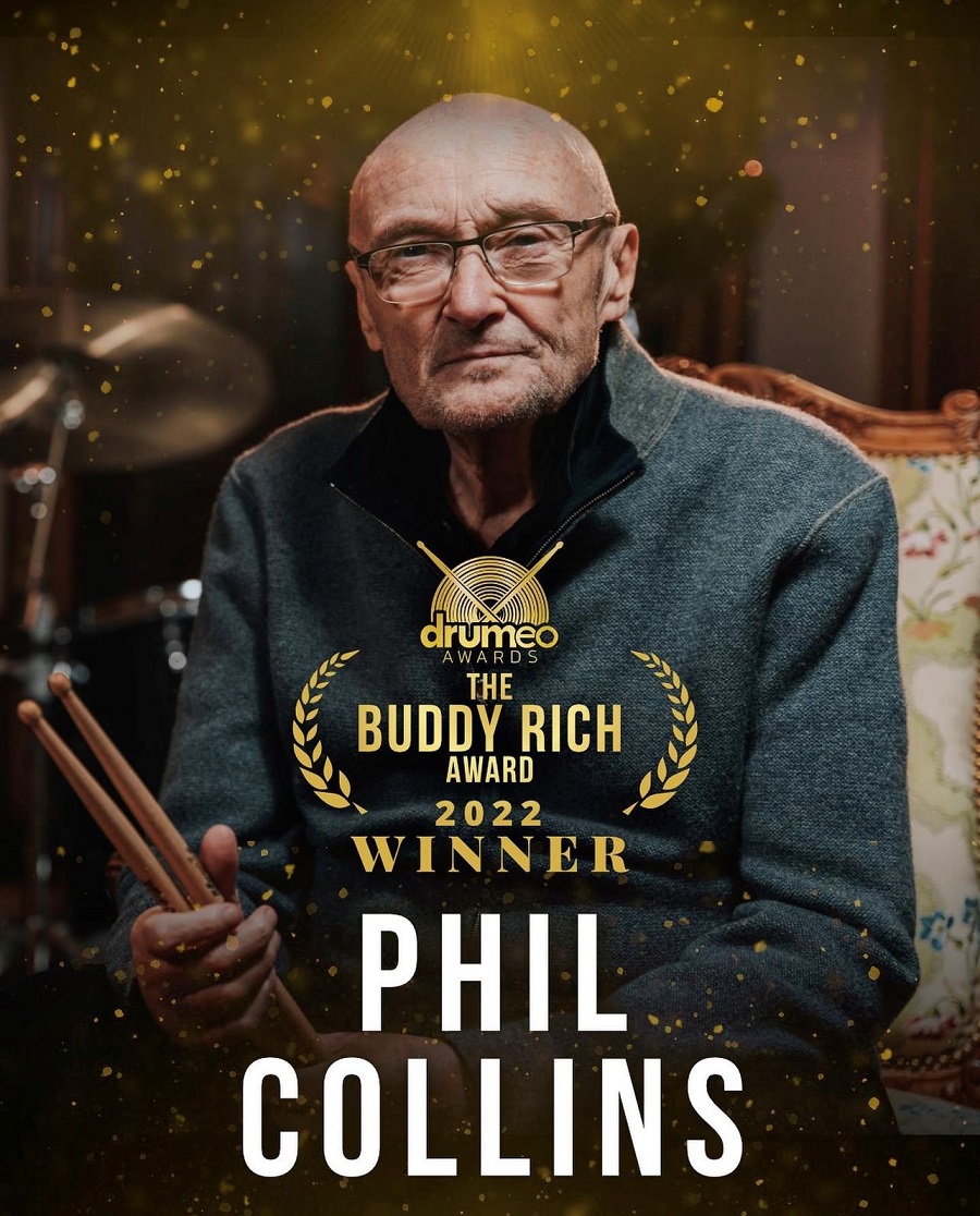 Drumeo verleiht Phil Collins den "Buddy Rich Award"