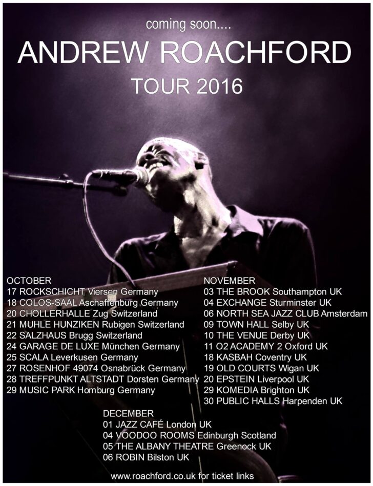 Andrew Roachford setzt seine "Encore"-Tour fort