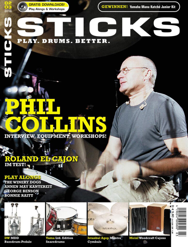 Phil Collins: Cover-Feature im STICKS Magazin