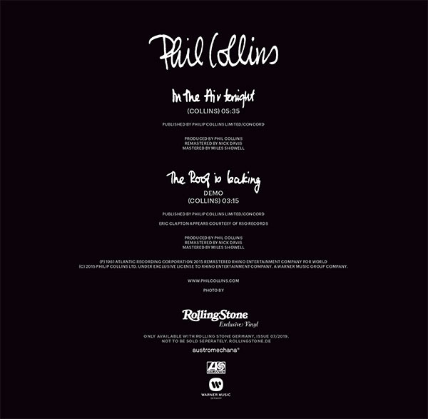 Phil Collins exklusive Single